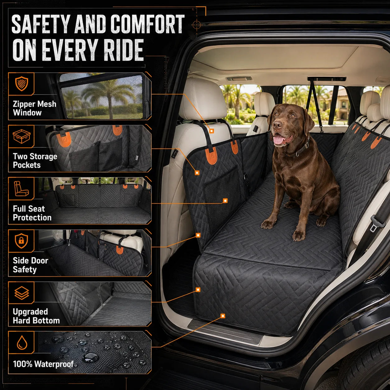 PawBridge – Hard Bottom Seat Protector & Extender