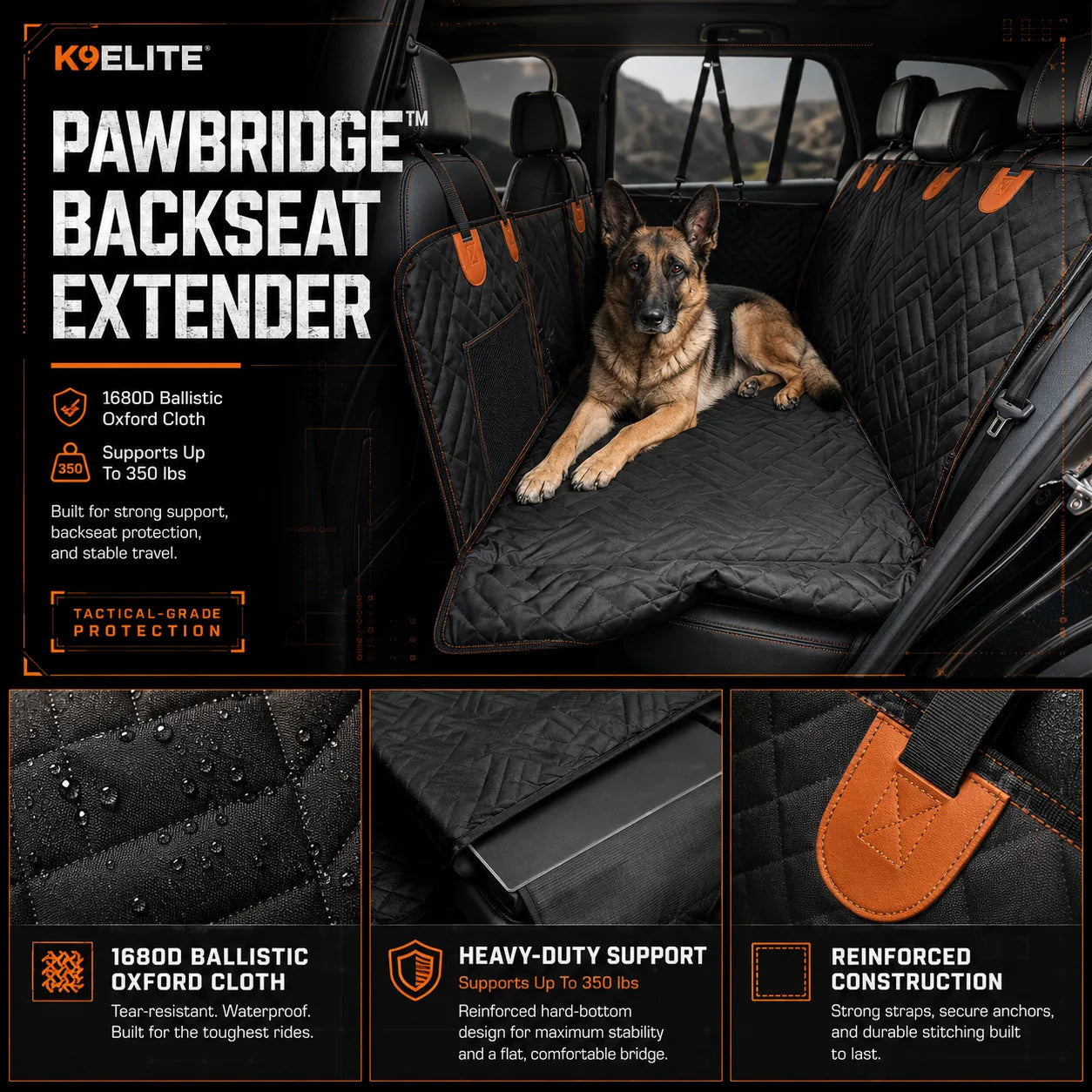 PawBridge – Hard Bottom Seat Protector & Extender