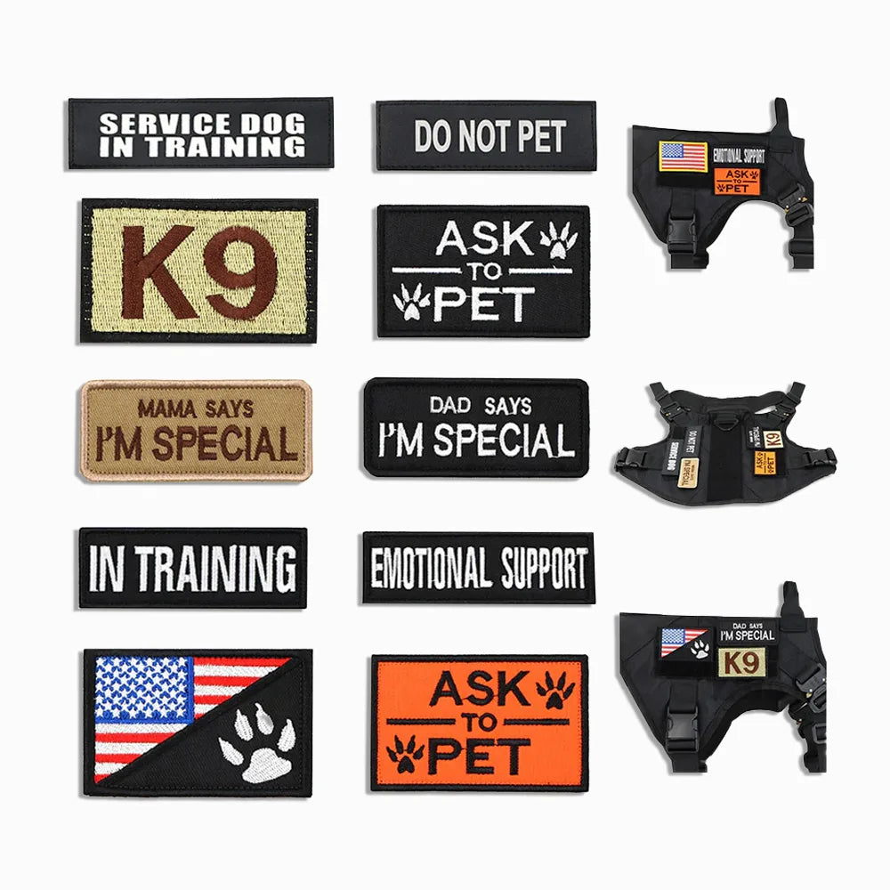 K9ELITE™ Hook & Loop Patch Set (12-pack)