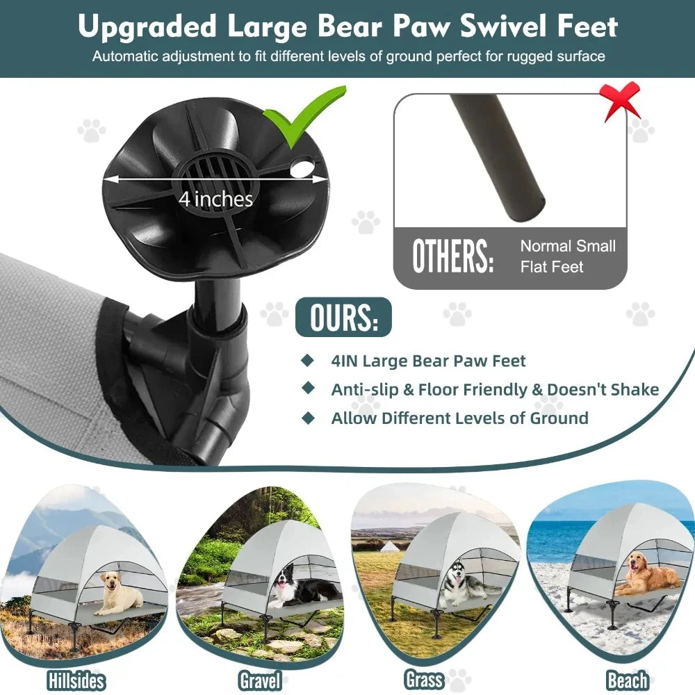 K9Cabana™ Dog Lounge Tent & Elevated Bed